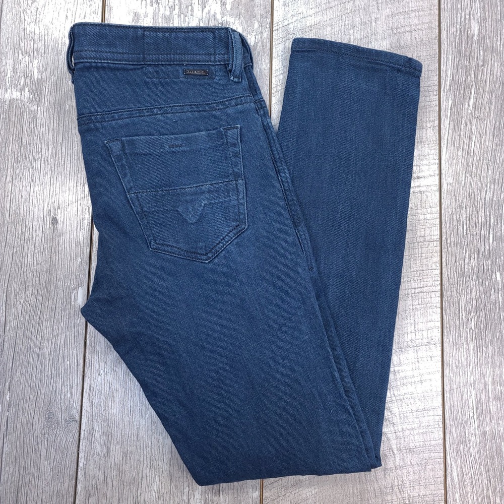 Diesel Thommer Jeans Mens 31x32 Blue Slim Skinny Stretch Denim 085AQ Indigo